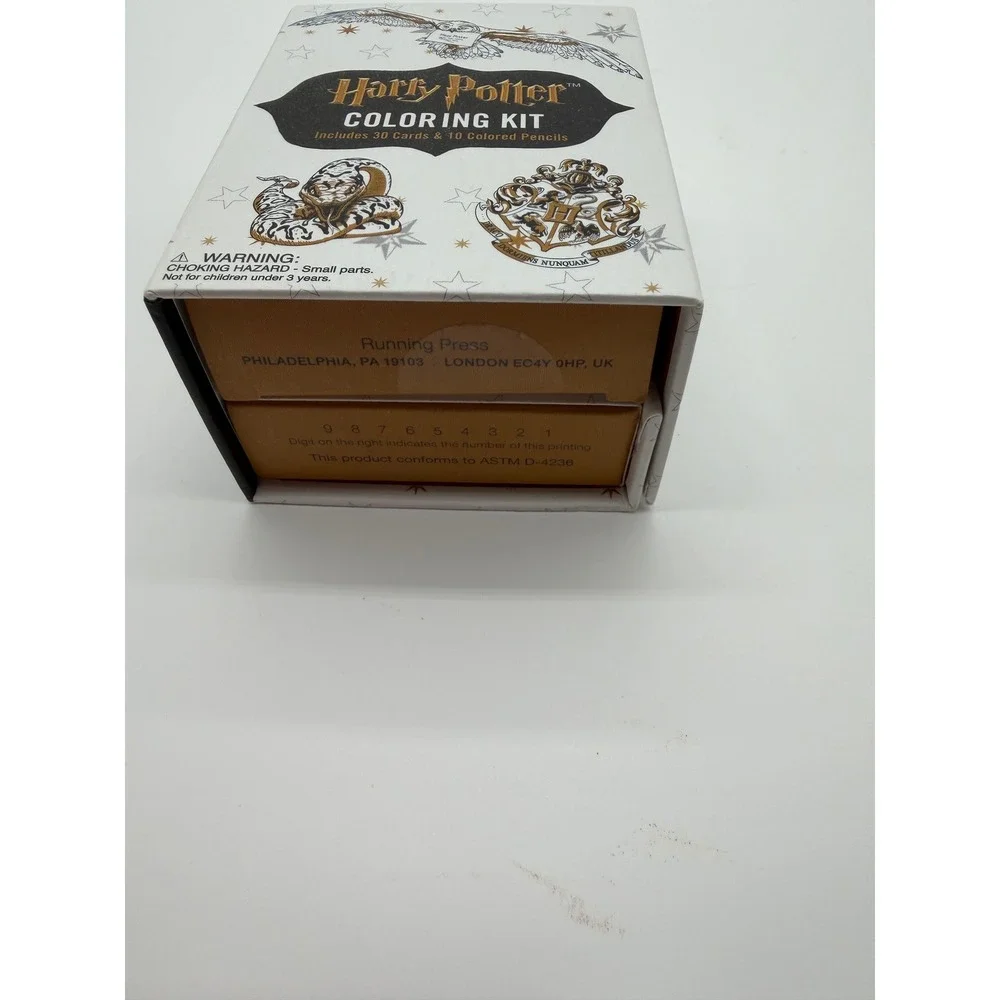 Harry‎ Potter Coloring Kit Running Press 30 Cards 10 Pencils 2 Magnetic Frames